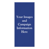 Vorlage für die politische Wahlkampagne Werbekarte (Hinten)