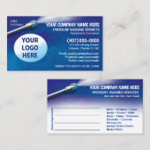 Vorlage für die "Pressure Washing & Cleaning Busin Terminkarte (Vorne/Hinten)