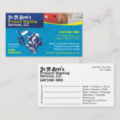 Vorlage für die "Pressure Washing & Cleaning Busin Terminkarte (Vorne/Hinten)