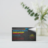 Vorlage für die "Pressure Washing & Cleaning Busin Visitenkarte (Stehend Vorderseite)