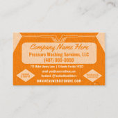 Vorlage für die "Pressure Washing & Cleaning Busin Visitenkarte (Vorderseite)
