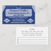 Vorlage für die "Pressure Washing & Cleaning Busin Visitenkarte (Vorne/Hinten)