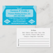 Vorlage für die "Pressure Washing & Cleaning Busin Visitenkarte (Vorne/Hinten)