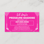 Vorlage für die "Pressure Washing & Cleaning Busin Visitenkarte (Vorderseite)