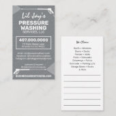 Vorlage für die "Pressure Washing & Cleaning Busin Visitenkarte (Vorne/Hinten)