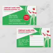 Vorlage für die "Pressure Washing & Cleaning Busin Visitenkarte (Vorne/Hinten)