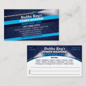 Vorlage für die "Pressure Washing & Cleaning Busin Visitenkarte (Vorne/Hinten)