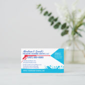 Vorlage für die "Pressure Washing & Cleaning Busin Visitenkarte (Stehend Vorderseite)