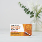 Vorlage für die "Pressure Washing & Cleaning Busin Visitenkarte (Stehend Vorderseite)