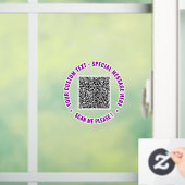 Vorlage für die QR-Code-Text- und Farbenklassenvor Fensteraufkleber (Zuhause)