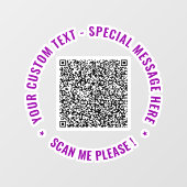 Vorlage für die QR-Code-Text- und Farbenklassenvor Fensteraufkleber (Blatt)