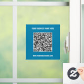 Vorlage für die QR-Codeklassenvorgabe für Geschäft Fensteraufkleber (Zuhause)