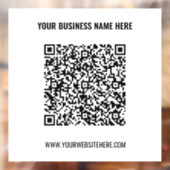 Vorlage für die QR-Codeklassenvorgabe für Geschäft Fensteraufkleber (Blatt 2)