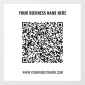 Vorlage für die QR-Codeklassenvorgabe für Geschäft Fensteraufkleber (Blatt)