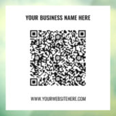 Vorlage für die QR-Codeklassenvorgabe für Geschäft Fensteraufkleber (Blatt 3)