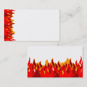 Vorlage für die Red Flames Business Card Visitenkarte (Vorne/Hinten)
