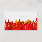 Vorlage für die Red Flames Business Card Visitenkarte (Rückseite)
