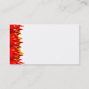 Vorlage für die Red Flames Business Card Visitenkarte