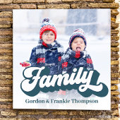 Vorlage für die Retro-Familie Fotodruck