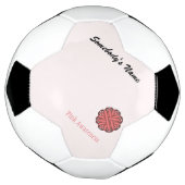 Vorlage für die rosa Blume von Multifunktionsleist Fußball (Gedreht)