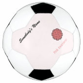 Vorlage für die rosa Blume von Multifunktionsleist Fußball (Vorderseite)