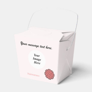 Vorlage für die rosa Blume von Multifunktionsleist Geschenkschachtel
