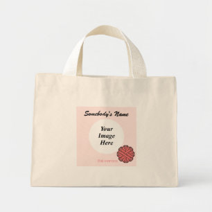 Vorlage für die rosa Blume von Multifunktionsleist Mini Stoffbeutel