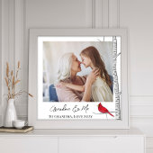 Vorlage für die Rote Kardinal-Familie Fotodruck