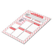 Vorlage für die Rote Krankenpflege Notizblock (angewinkelt)