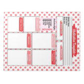 Vorlage für die Rote Krankenpflege Notizblock (Vorderseite)