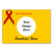 Vorlage für die rote Standardleiste Tischnummer (Rückseite)