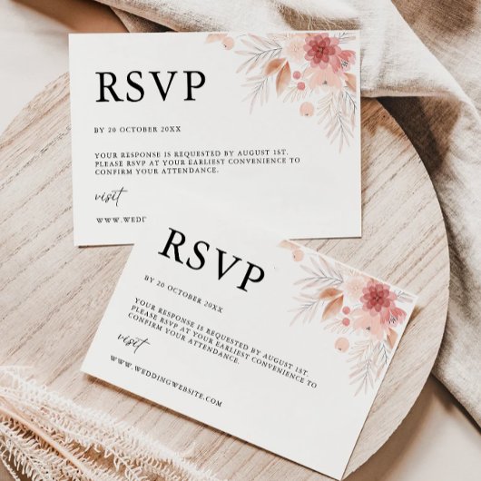 Vorlage für die RSVP-Wildblume