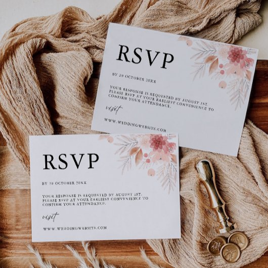 Vorlage für die RSVP-Wildblume