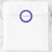 Vorlage für die Schneeflockenfabrik Runder Aufkleber (Tasche)