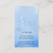 Vorlage für die schottische kanadische Thistle Bus Visitenkarte (Rückseite)