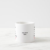 Vorlage für die Schrift mit schwarzem Text Espressotasse (Vorderseite)