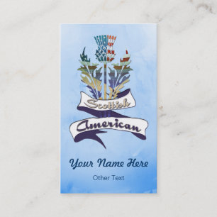 Vorlage für die Scottish American Thistle Business Visitenkarte