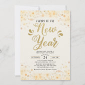 Vorlage für die Silvesterausgabe der Party Einladu (Vorderseite)