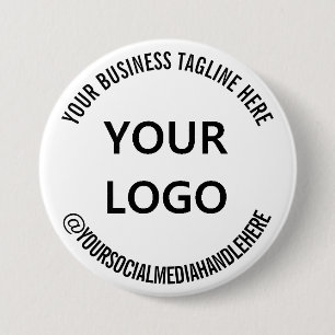 Vorlage für die Social-Media-Werbung für Ihr Logo Button