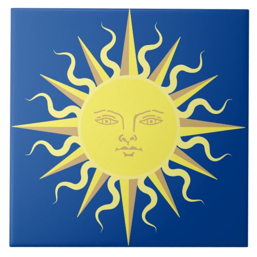 Vorlage für die Sonnenansicht Fliese (Vorderseite)