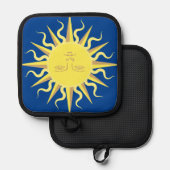 Vorlage für die Sonnenansicht Topflappen (Vorderseite/Rückseite)
