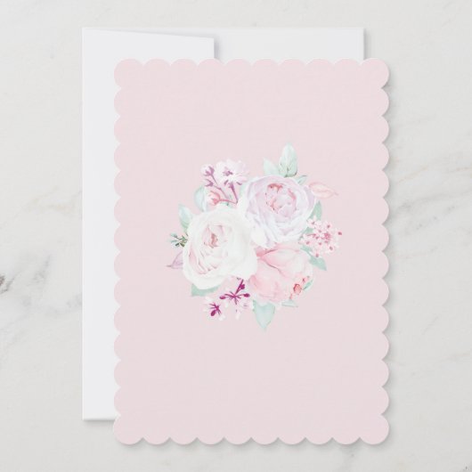 Vorlage für die Taufe von Mädchen (Rückseite)