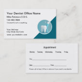 Vorlage für die Terminierung von Visitenkarten Visitenkarte (Vorne/Hinten)