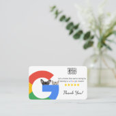 Vorlage für die tierärztliche Google-Überprüfung m Visitenkarte (Stehend Vorderseite)