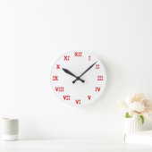 Vorlage für die Uhr: römische Zahlen: Broken Ghost Runde Wanduhr (Zuhause)