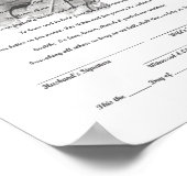 Vorlage für die Verlängerung eines Zertifikats Poster (Ecke)