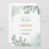 Vorlage für die Verlobung (Vorne/Hinten)