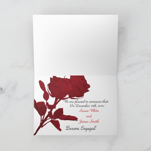 Vorlage für die Verlobung (Innenseite)