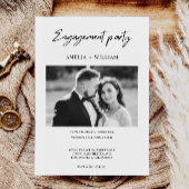 Vorlage für die Verlobung von Minimalistischen Fot