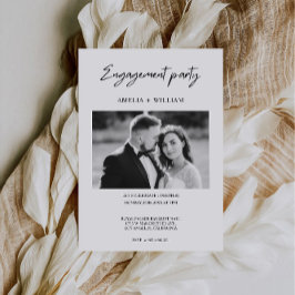 Vorlage für die Verlobung von Minimalistischen Fot